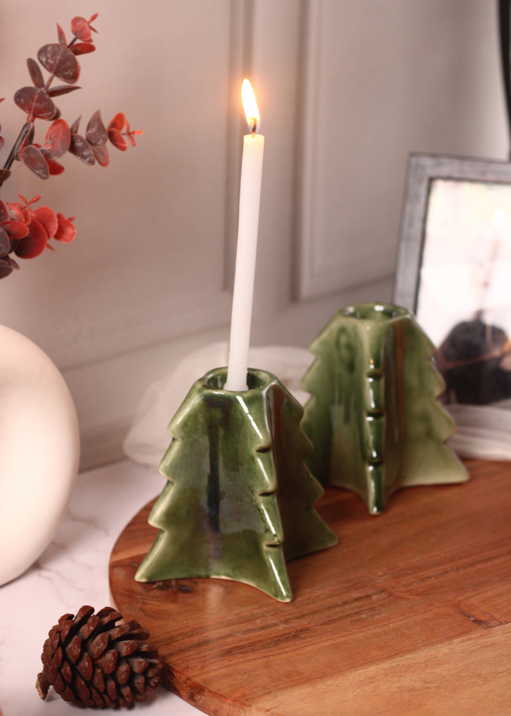 Handmade ceramic christmas tree stand