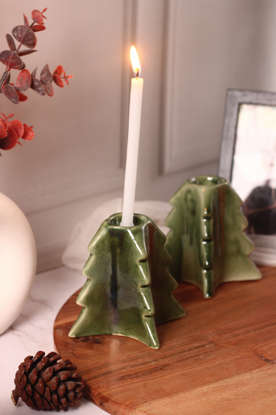 Handmade ceramic christmas tree stand