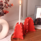 Christmas Tree Candle Stand- Red