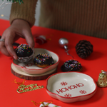 HOHOHO dessert plate with donuts 
