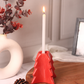 Christmas Tree Candle Stand- Red