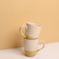 Cream and White Mug