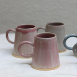 Handmade ceramic drinkware tranquility pink coffee mugs 