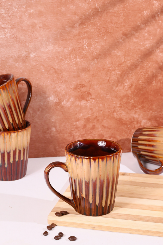 Shaded Brown Coffee Mugs 