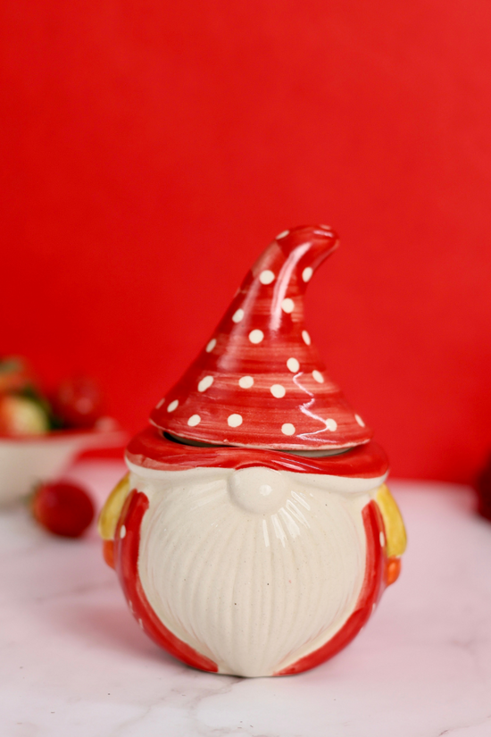 Santa Jar with Lid