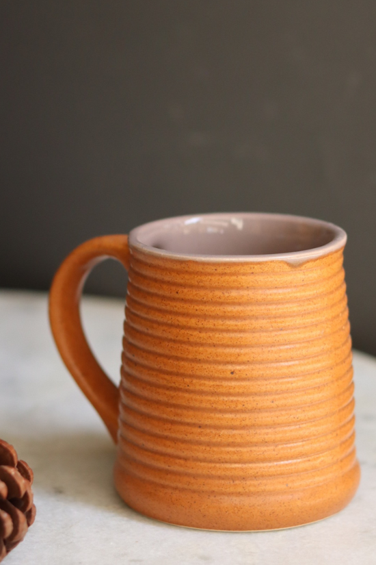 Rust & Grey Coffee Mug - Tall Size 