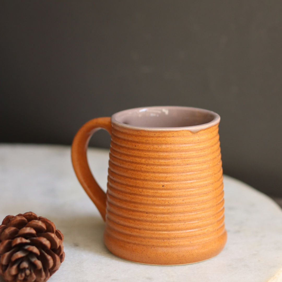 Rust & Grey Coffee Mug - Tall