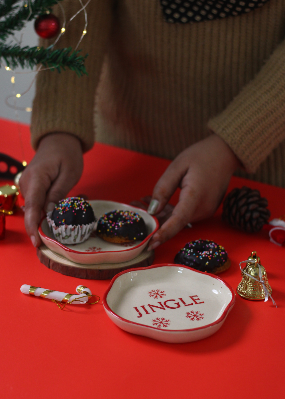 Jingle Handmade Dessert Plate
