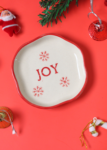 Joy handmade dessert plate 