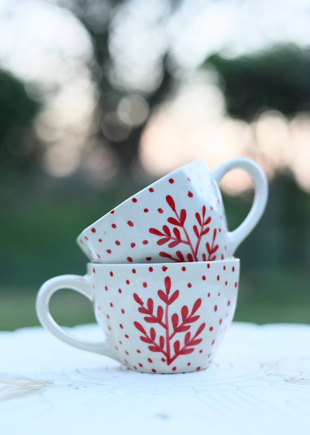 Red Fall Leaf Mug