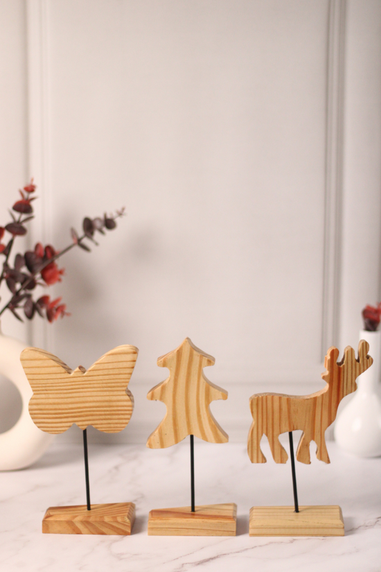Wooden Butterfly Stand