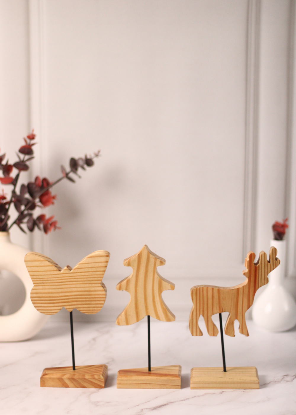 Wooden Butterfly Stand