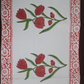Pink Lily Block Print Table Runner