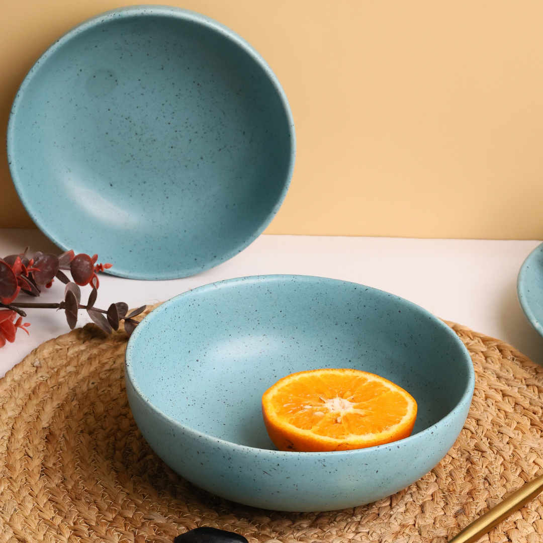Dinnerware teal curry bowls 