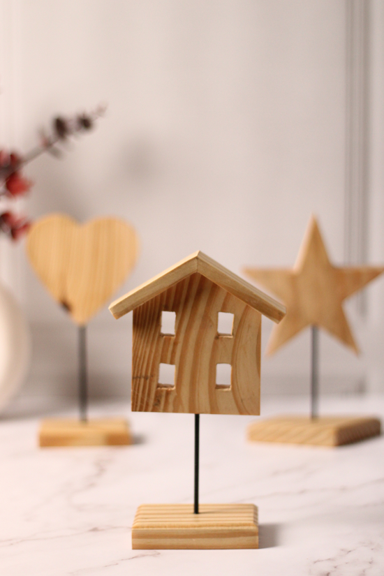 Handmade Wooden Hut Stand