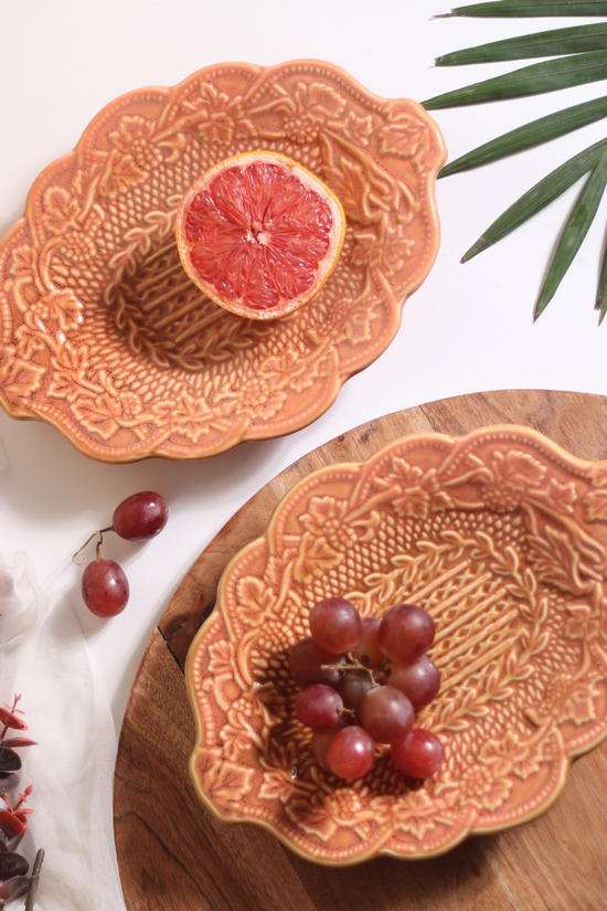 Rust Textured Platters