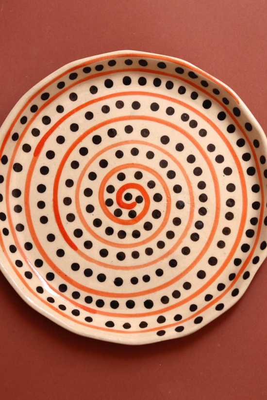 Dinnerware plates Spirals & Polka 