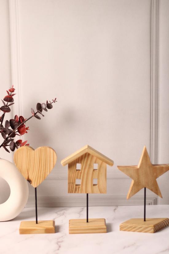 Wooden Hut Stand