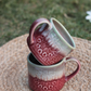 Red Engraved Coffee Mug