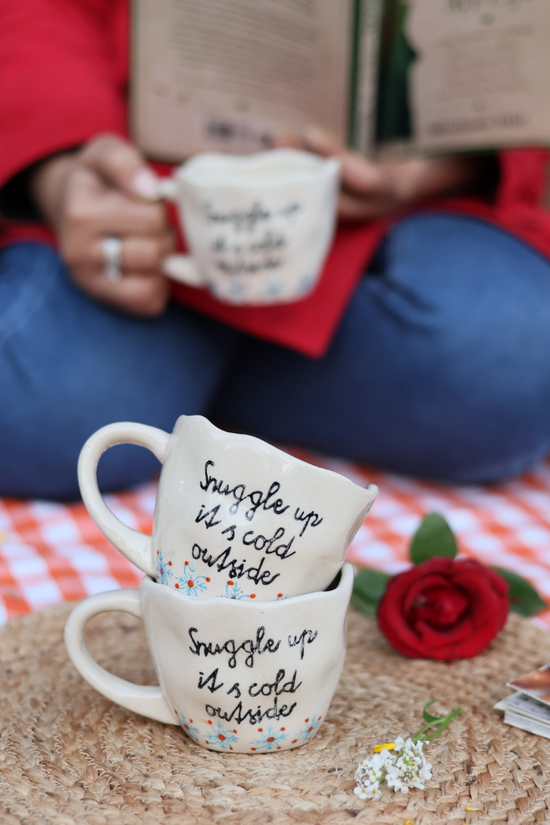 Handmade quoted coffee mugs 