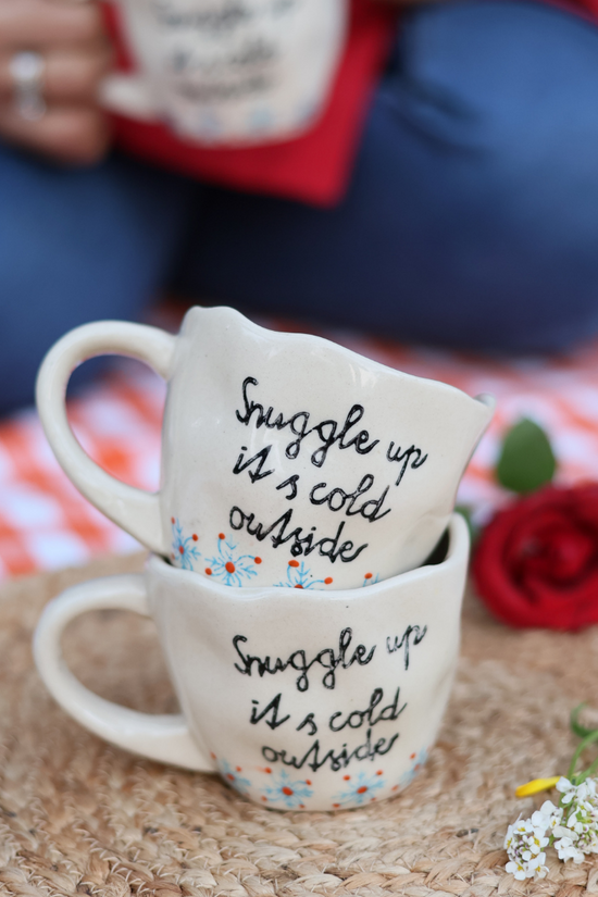 Handmade ceramic coffee mug 