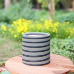 Grey planter ceramic 