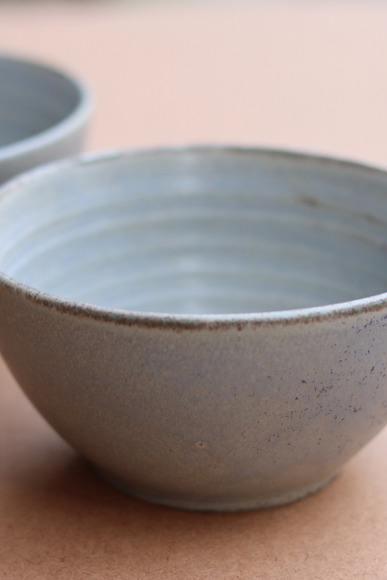 Earthy bowl closeup shot