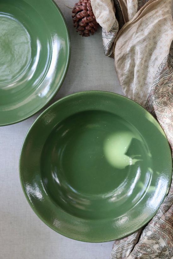 Pasta plate green 