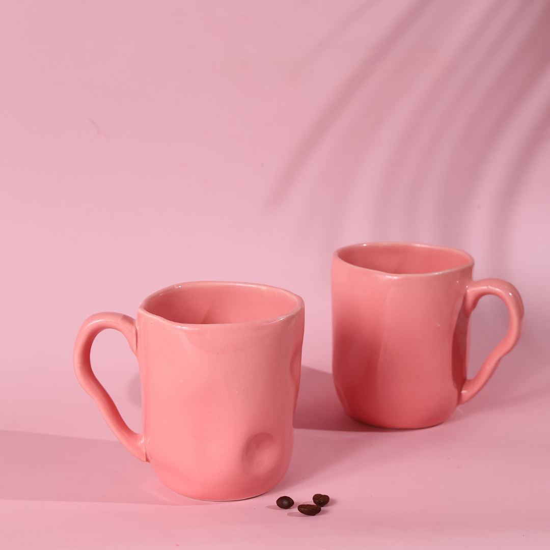 Pink Wavy Mug