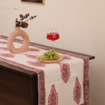 Table runner on table 