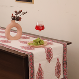 Table runner on table 