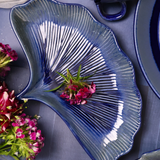 Handmade ceramic Royal Blue Peacock Platter