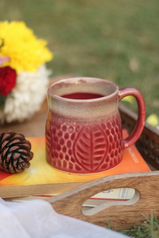 Red Leaf Coffee Mug