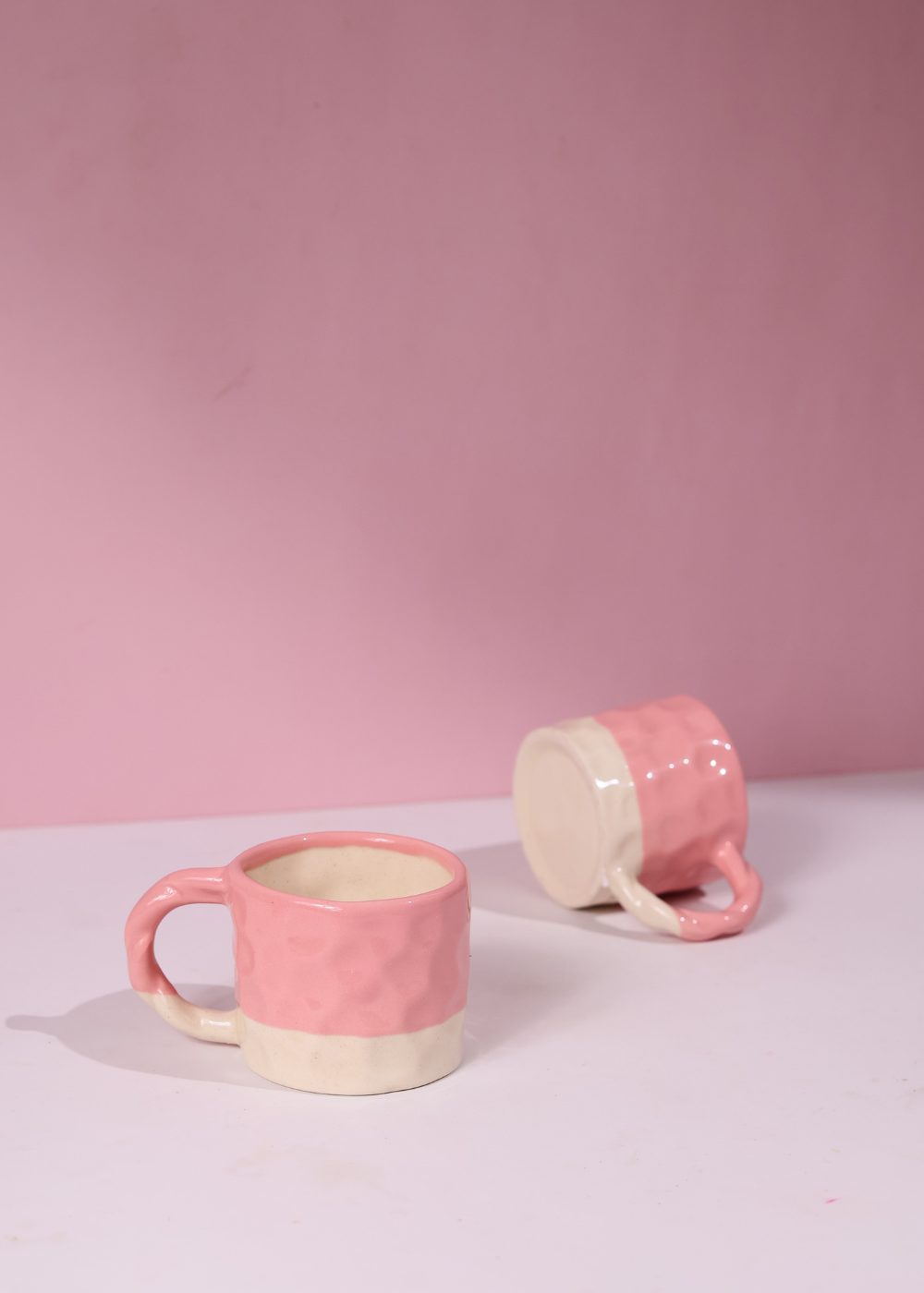 Pink Handmoulded Mug