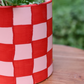 Red Checks Planter