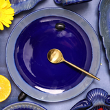 Handmade ceramic quarter plate 