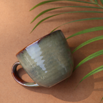 Round Olive Coffee Mug TopShot