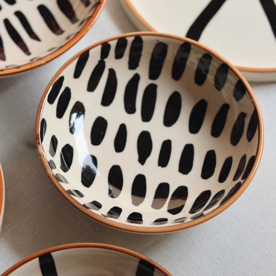 Handmade ceramic smoothie bowls 