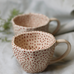 Polka mugs red & white