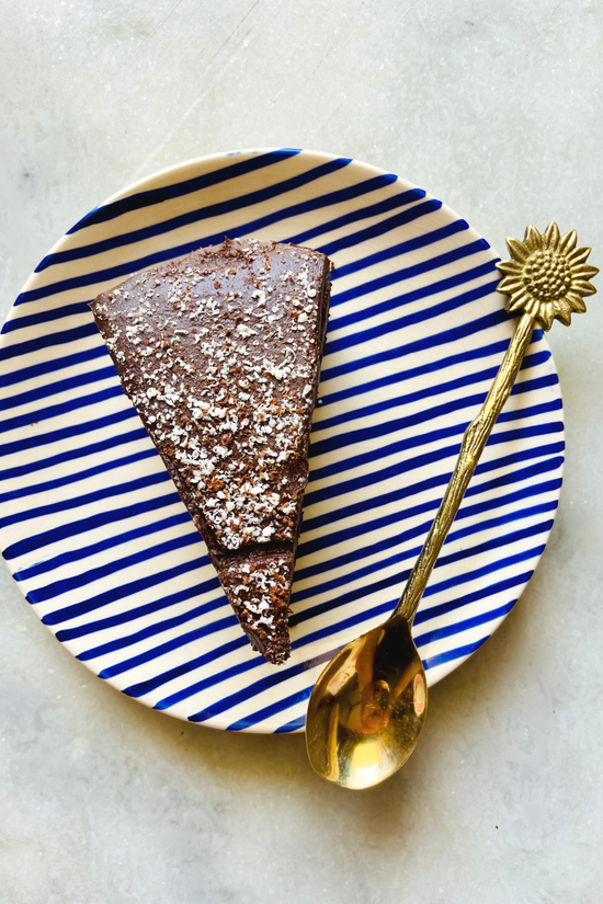 Sunflower Brass Spoon With Dessert