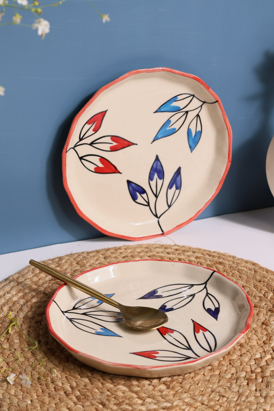 Ceramic petals plates