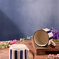 Blue Striped Chai Cup