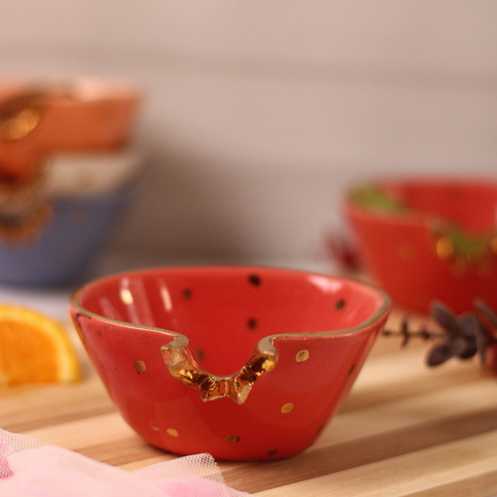 Anar bowl red color