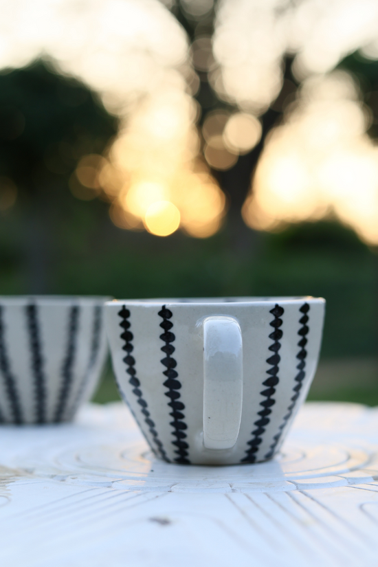 Handmade ceramic coffee mug