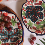 Handmade ceramic christmas platter