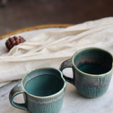 Handmade ceramic coffee mugs