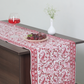 Pink Paisleys Block Print Table Runner