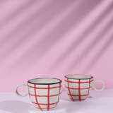 Red Checks Mug