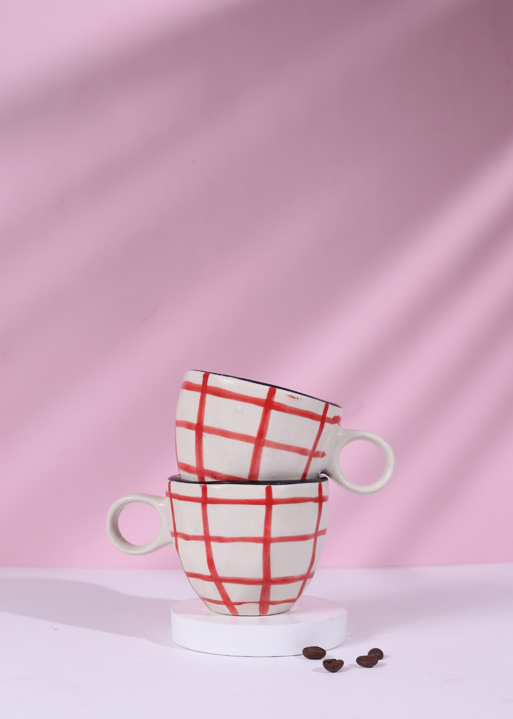 Red Checks Mug
