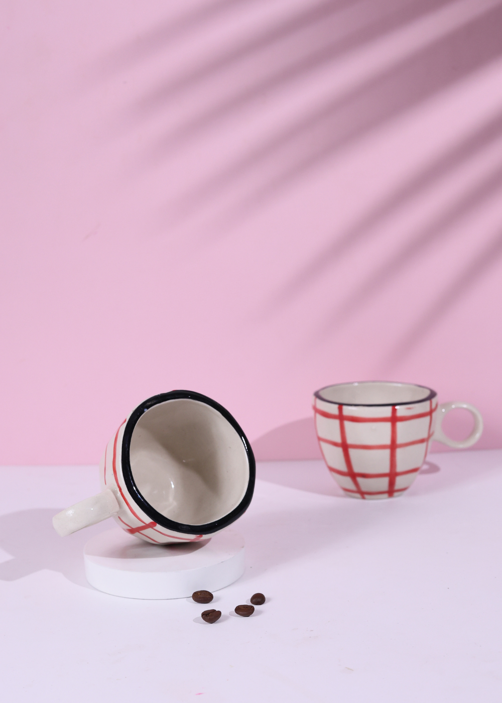 Red Checks Mug